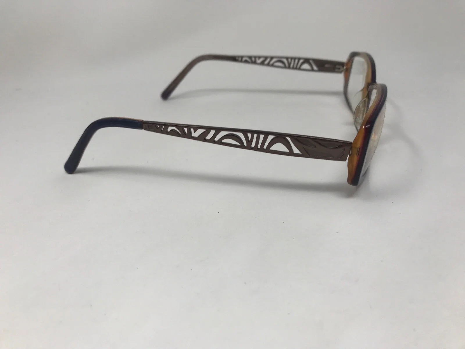 ELLEN TRACY “CASTALIA” Eyeglasses Frame Petite 51-15-130 Blue Purple Polish PG10 4