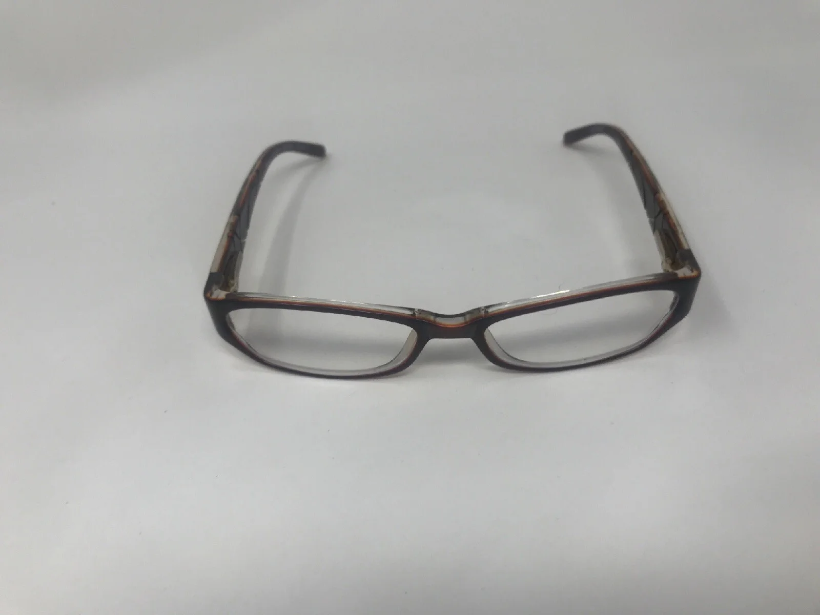 ELLEN TRACY “LICERTA” Eyeglasses Frame Petite 50-16-125 Brown Crystal G970 2