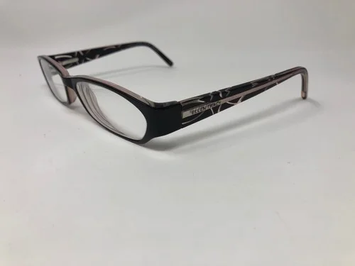 ELLEN TRACY PETITE Eyeglasses Frame Licerta 52-15-125 Black Crystal CD13