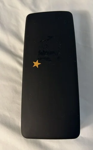 Elton John Black With Gold Star Eyeglass Hard Case With Lens Cleaning Cloth 3