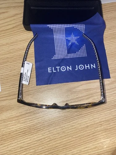 Elton John Crew Cut Bator Eyeglasses With Hardcase And Cleaning Cloth 2
