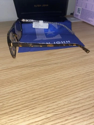 Elton John Crew Cut Bator Eyeglasses With Hardcase And Cleaning Cloth 3