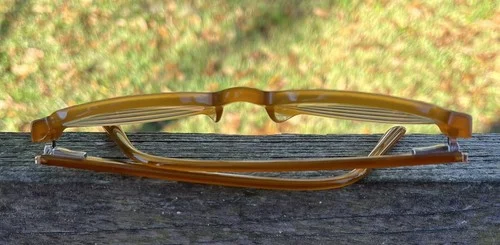 Elton John Folk Song Golds Eyeglass Glasses Frames 51-18-142 Excellent Condition 3