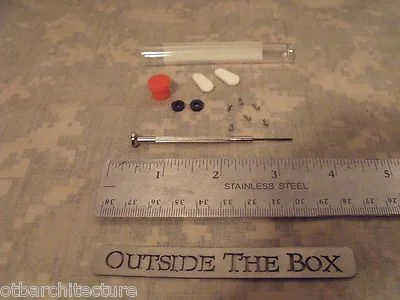 Emergency/Survival: 11 Pc Eyeglass Repair Kit w/Tube, Screwdriver, Screws MORE