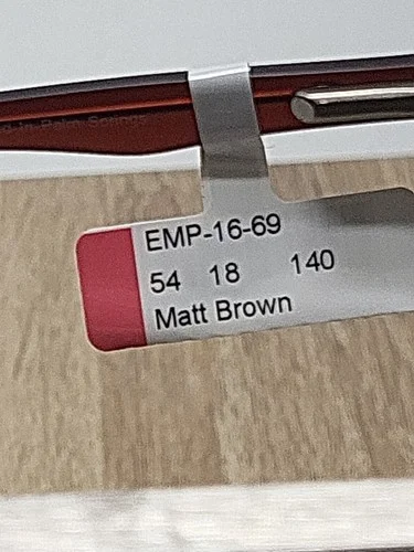 Empire EMP-16-69 Eyeglasses For Unisex Adults Matt Brown 54.18.140mm 4
