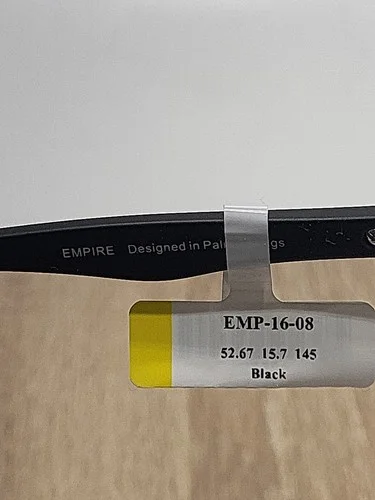 Empire Eyeglasses EMP-16-08 Model for Unisex Adults 53.16.145mm-solid black 3