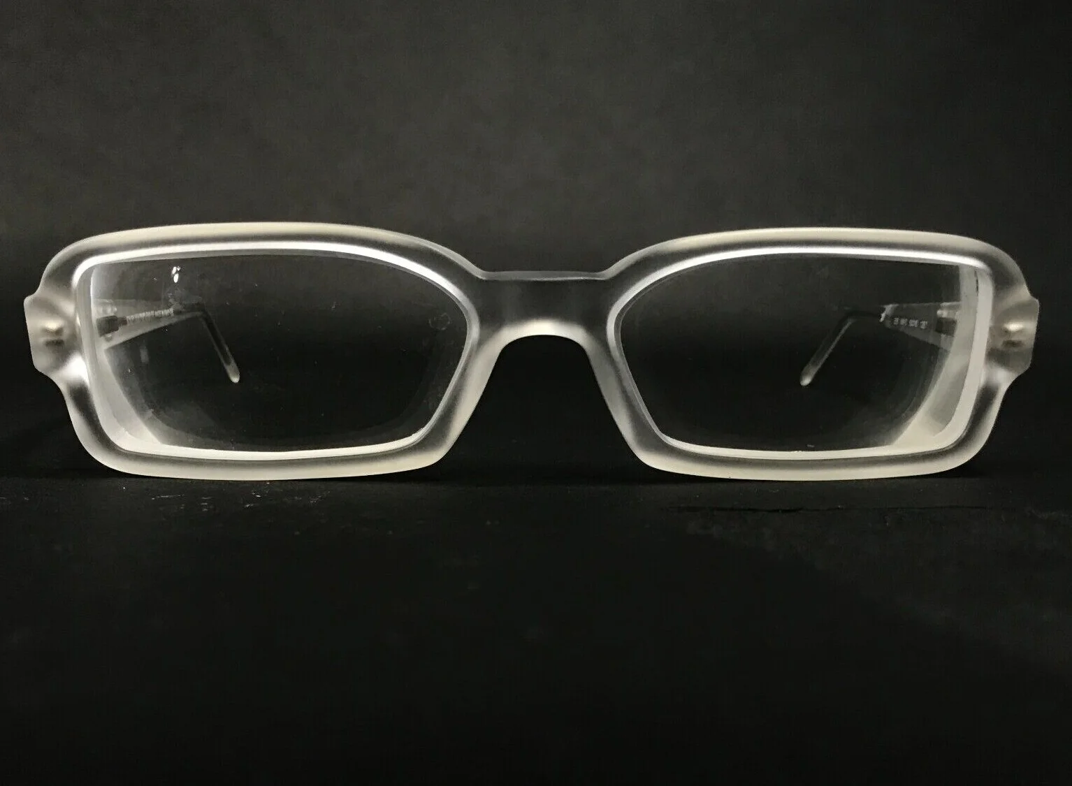 Emporio Armani 656 066-S Eyeglasses Frames Frosted Clear Rectangular 50-16-135