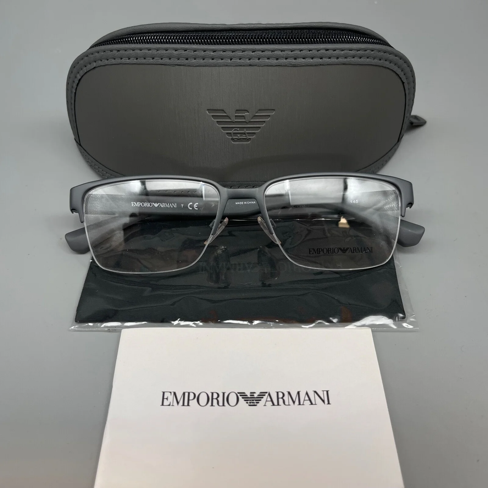 EMPORIO ARMANI EA 1055/3165 Unisex Eyeglasses-55-17-145mm- Black- 100% Original 4