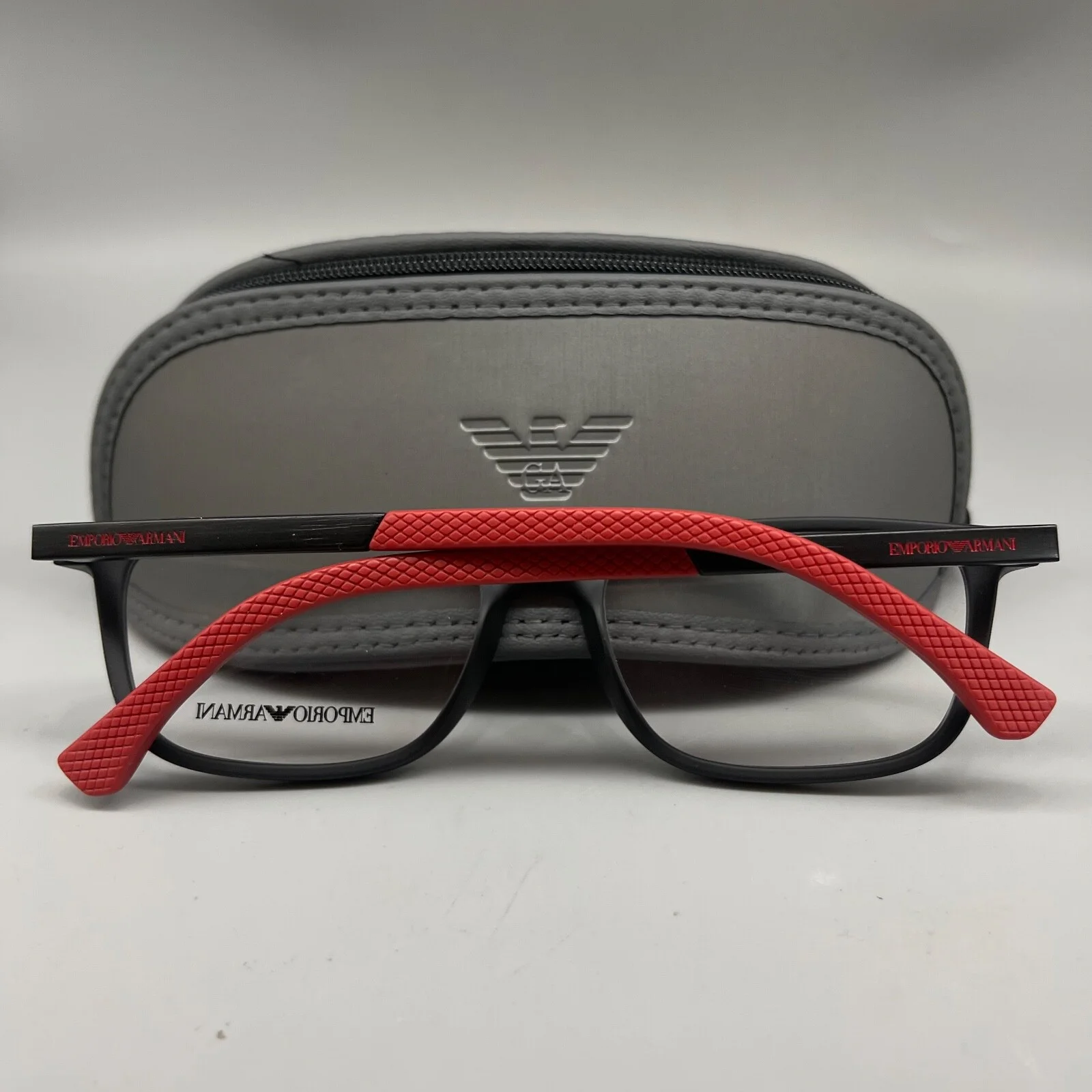 EMPORIO ARMANI EA 3069/5649 Unisex Eyeglasses-53-17-140mm- Black Rubber Original 3