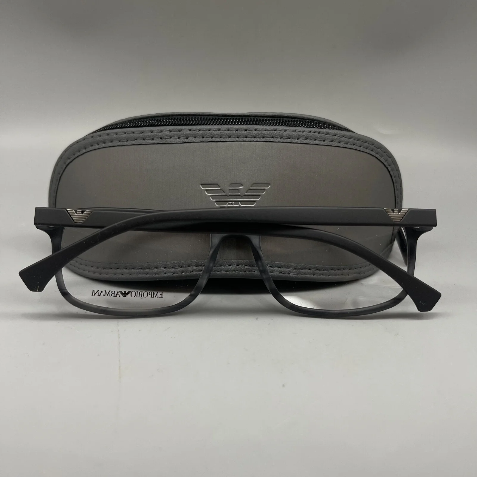 EMPORIO ARMANI EA 3098/5566 Unisex Eyeglasses-55-18-145mm- Black Rubber Original 4