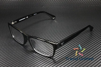 EMPORIO ARMANI EA3050F 5017 Shiny Black Demo Lens 55 mm Men