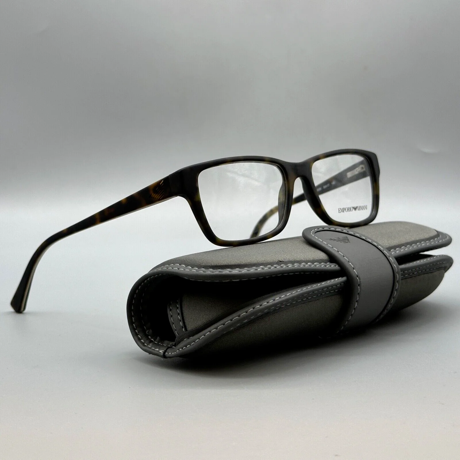 EMPORIO ARMANI EA3057-5026 Unisex Eyeglasses-54-17-140mm- MATTE HAVANA-Original