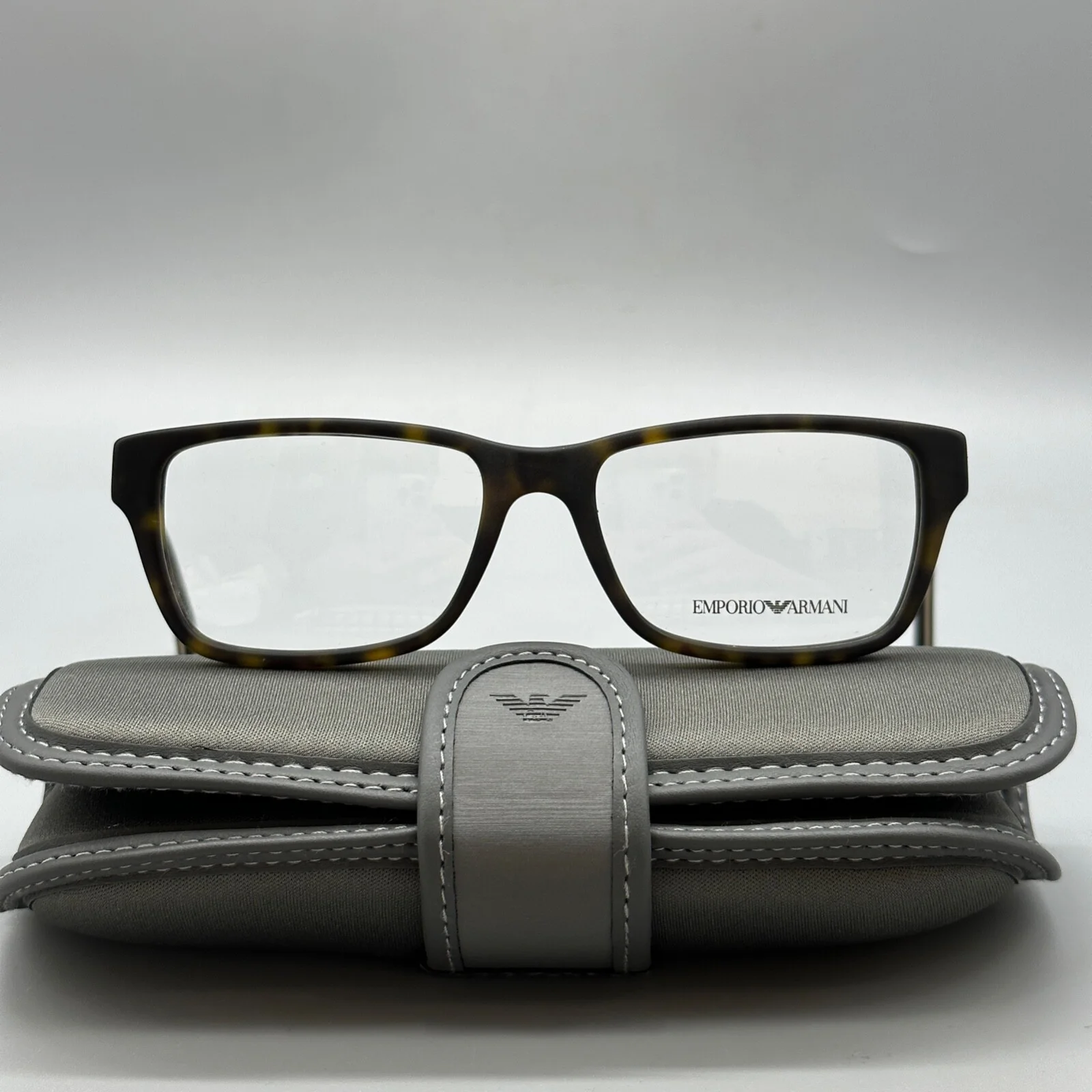 EMPORIO ARMANI EA3057-5026 Unisex Eyeglasses-54-17-140mm- MATTE HAVANA-Original 2