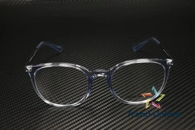 EMPORIO ARMANI EA3168 5844 Shiny Transparent Blue Demo Lens 52 Womens Eyeglasses 2