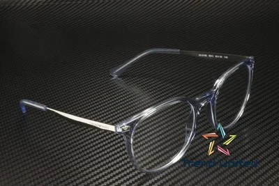 EMPORIO ARMANI EA3168 5844 Shiny Transparent Blue Demo Lens 52 Womens Eyeglasses 3