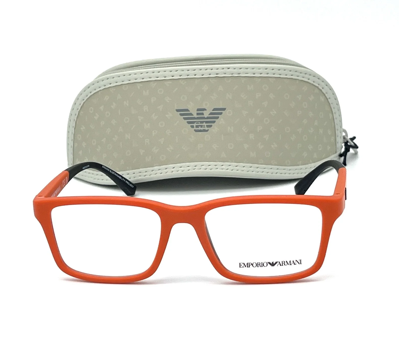 EMPORIO ARMANI EA3203 5932 Matte Orange / Demo Lens 48mm Eyeglasses 2
