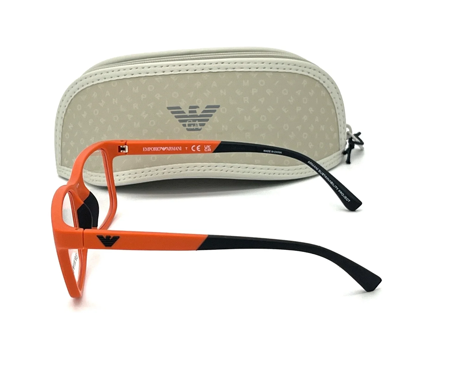 EMPORIO ARMANI EA3203 5932 Matte Orange / Demo Lens 48mm Eyeglasses 3