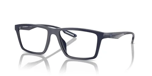 Emporio Armani EA4189U Universal Fit Prescription Eyewear Frames with Two Interchangeable Sun Clip-Ons Sunglasses, Shiny Blue/Clear, 55 mm 2