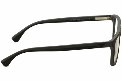 Emporio Armani Eyeglasses EA3034 EA/3034 5229 Black/Gr Rubber Optical Frame 55mm 3