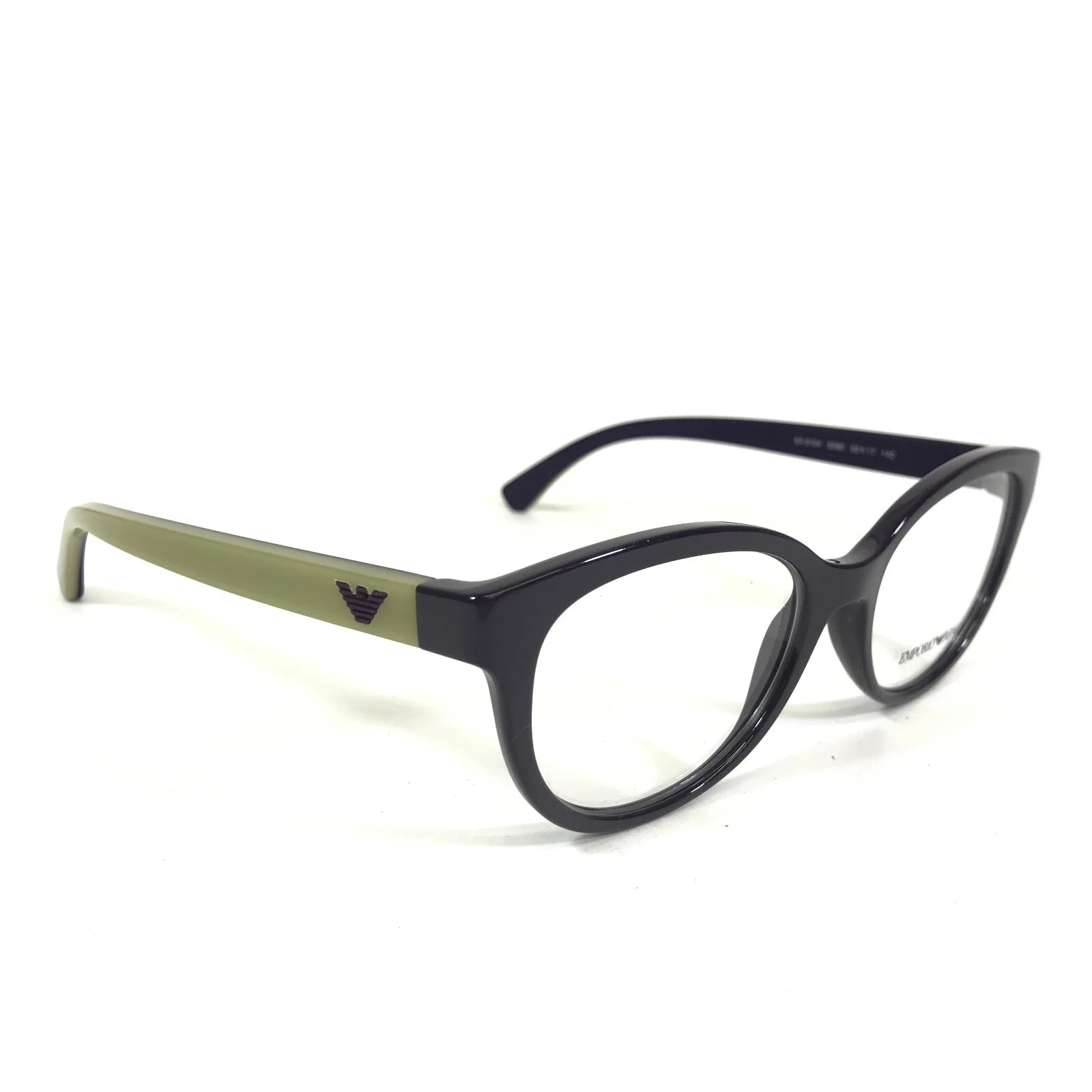Emporio Armani Eyeglasses Frames EA 3104 5560 Olive Green Purple Round 52-17-140 3