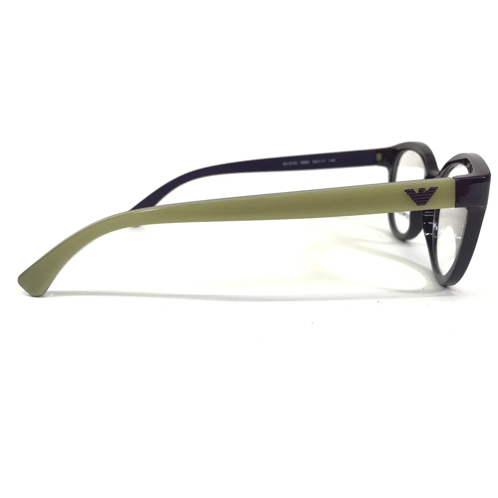 Emporio Armani Eyeglasses Frames EA 3104 5560 Olive Green Purple Round 52-17-140 4