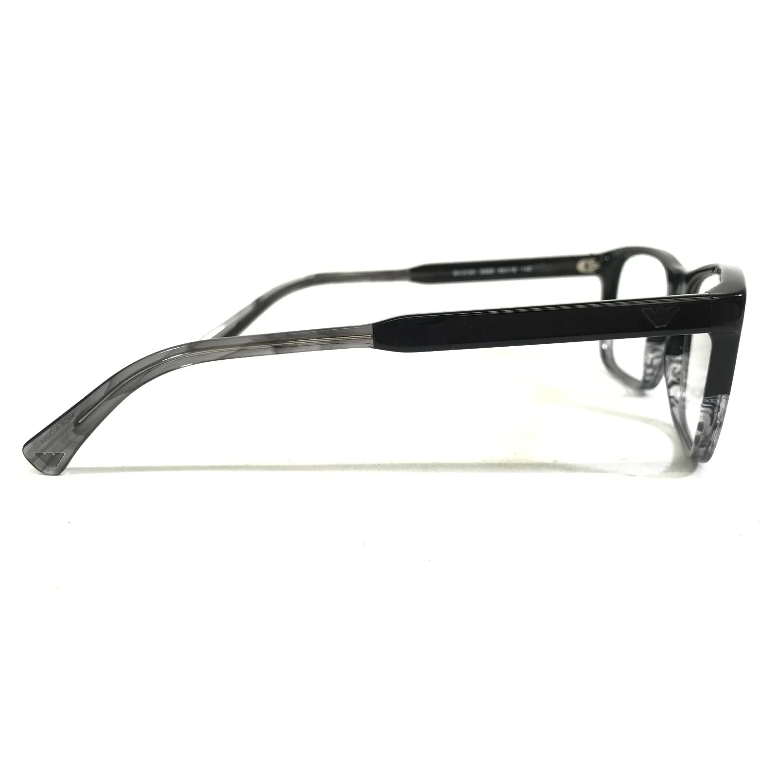 Emporio Armani Eyeglasses Frames EA 3120 5566 Black Grey Square 55-18-145 4