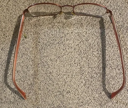 Emporio Armani Pink Rose Gold Tortoise Shell Eyeglasses 140 Italy 2