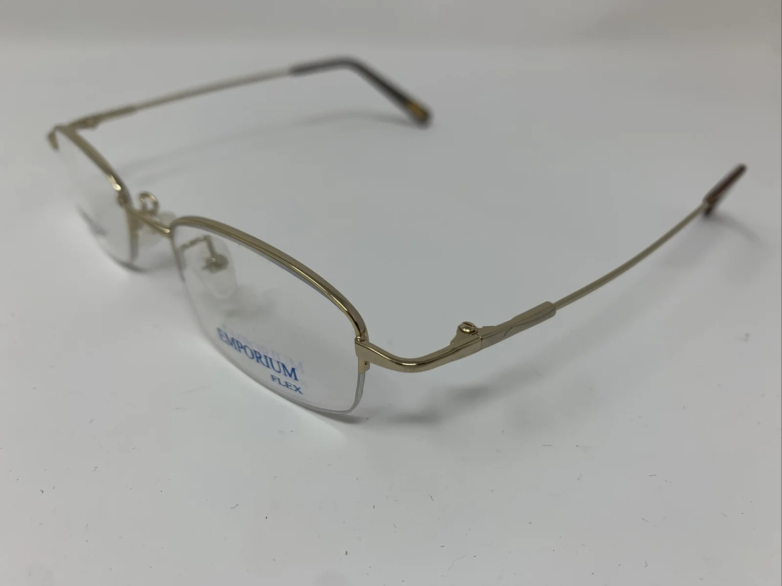 Emporium Eyeglasses Frames DU 28 Gold 48-19-135 Half Rim EG09 2