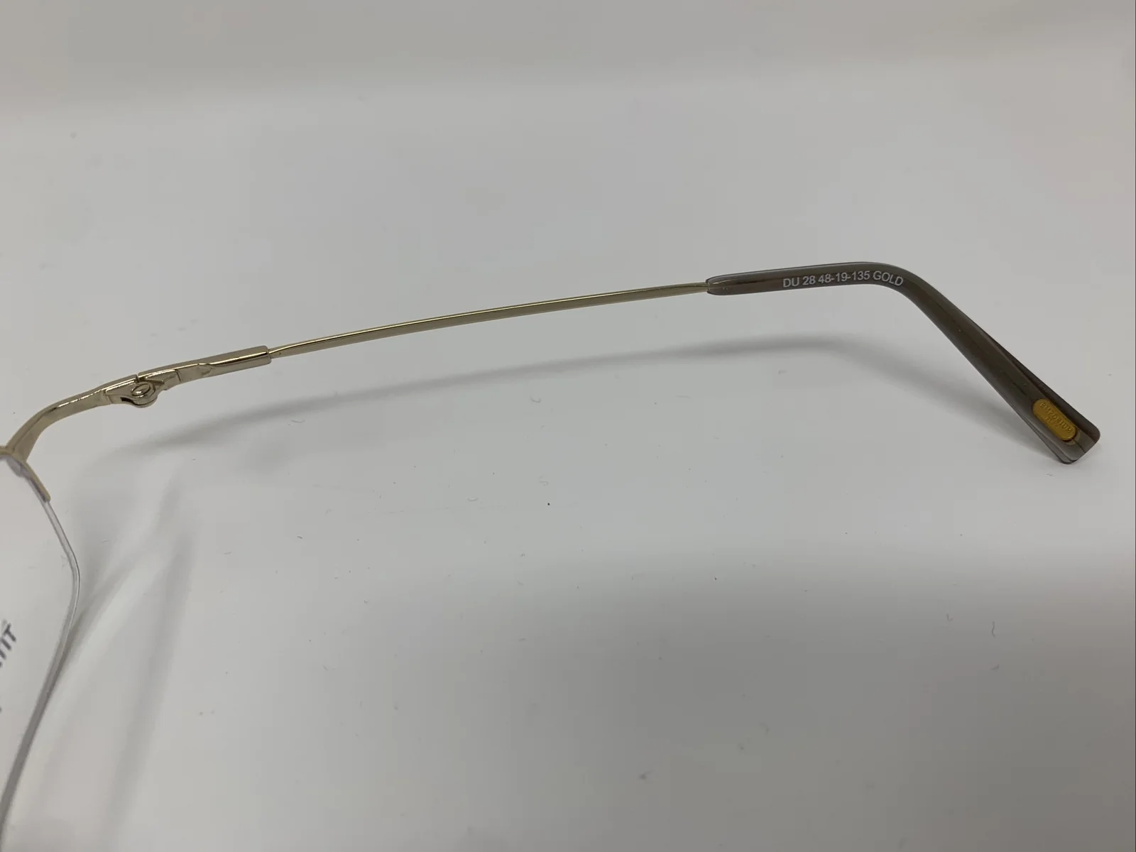 Emporium Eyeglasses Frames DU 28 Gold 48-19-135 Half Rim EG09 4
