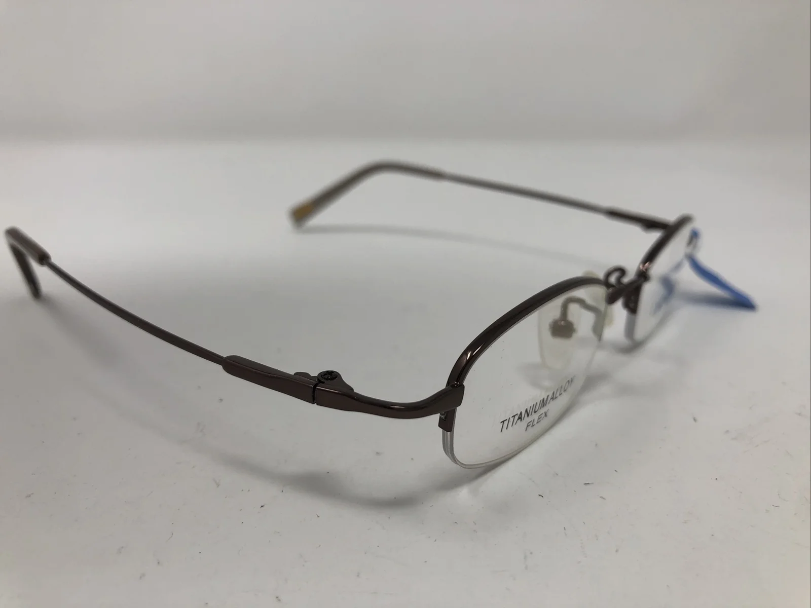 Emporium Flex Eyeglasses Frame DU 30 BRONZE 45-19-135 Brown Half Rim I378 3