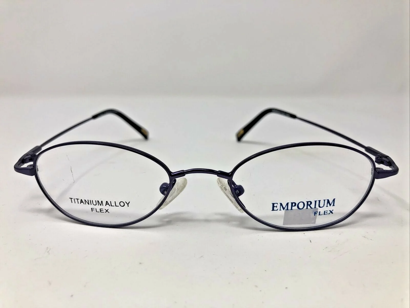 Emporium Flex Eyeglasses Frame E FLEX D.PURPLE 48-19-135 Purple/Black /509