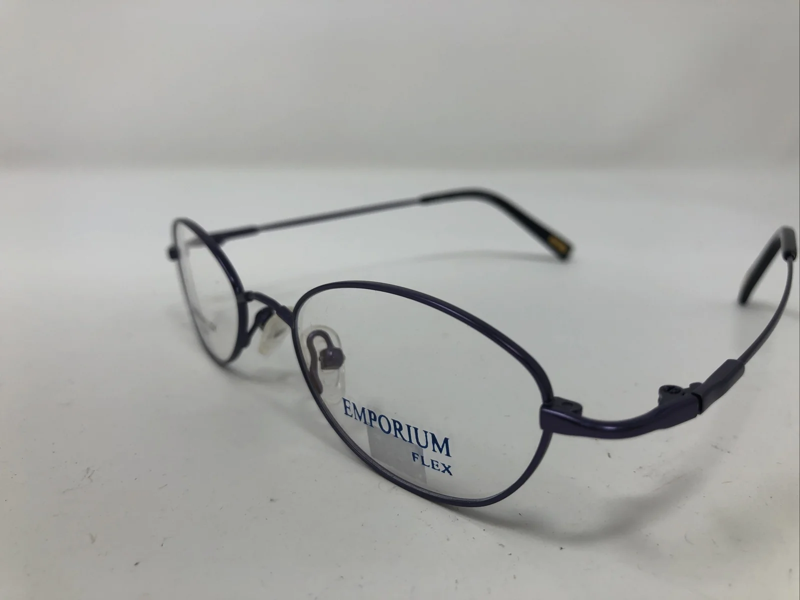 Emporium Flex Eyeglasses Frame E FLEX D.PURPLE 48-19-135 Purple/Black /509 2