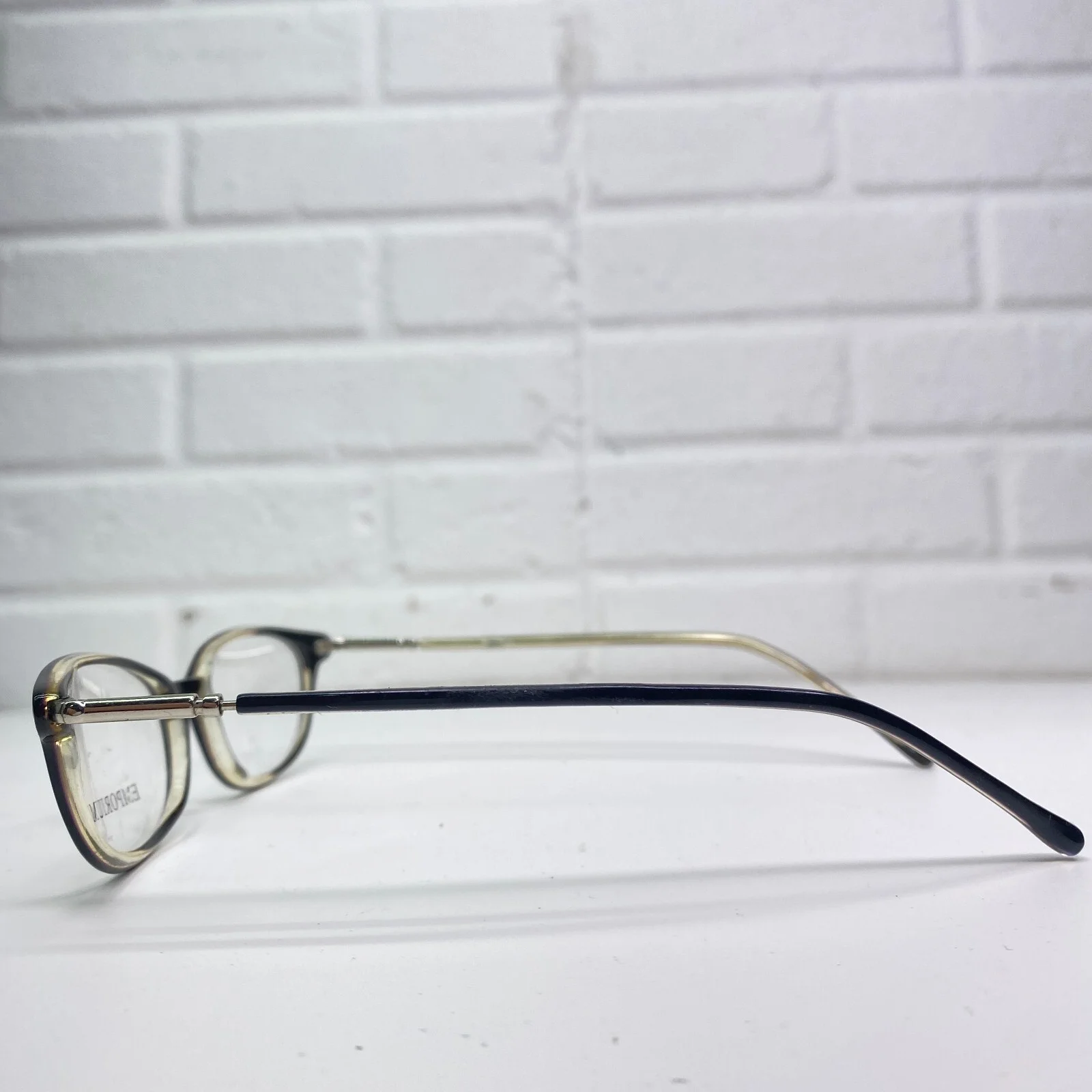 Emporium Flex Eyeglasses Frame Ohio Black Crystal 49-16-140 23013 3