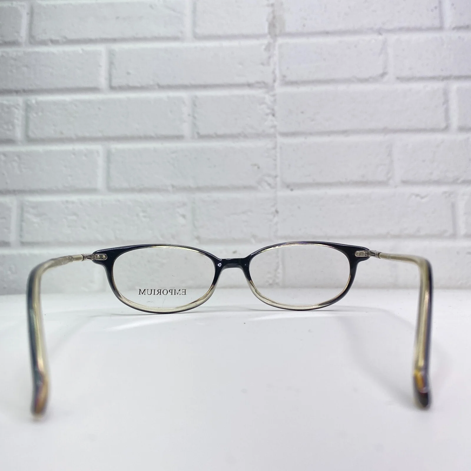 Emporium Flex Eyeglasses Frame Ohio Black Crystal 49-16-140 23013 4