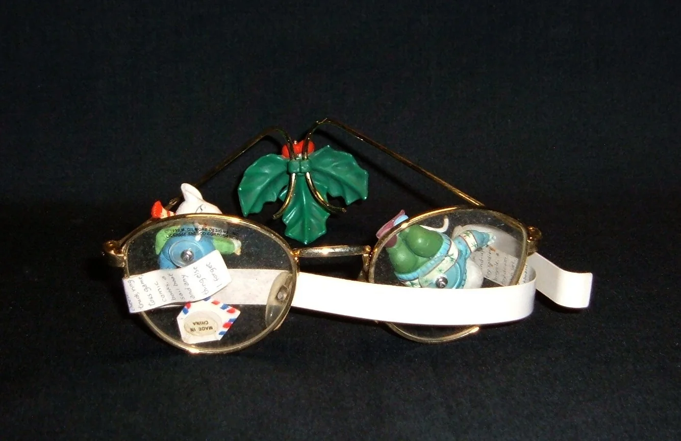 Enesco ALL EYE WANT FOR CHRISTMAS Ornament #2 In Spectacle Series NIB VTG 573647 2