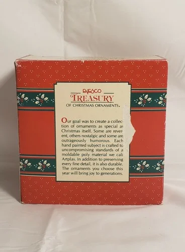 Enesco One Foggy Christmas Eve Christmas Spectacles Ornament 1991 Original Box 3