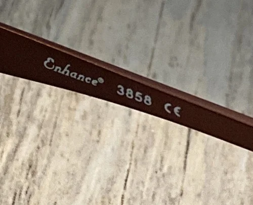 Enhance 3858 eyeglass frames brown/Gold 59/17/150 frames only (READ)👇 4