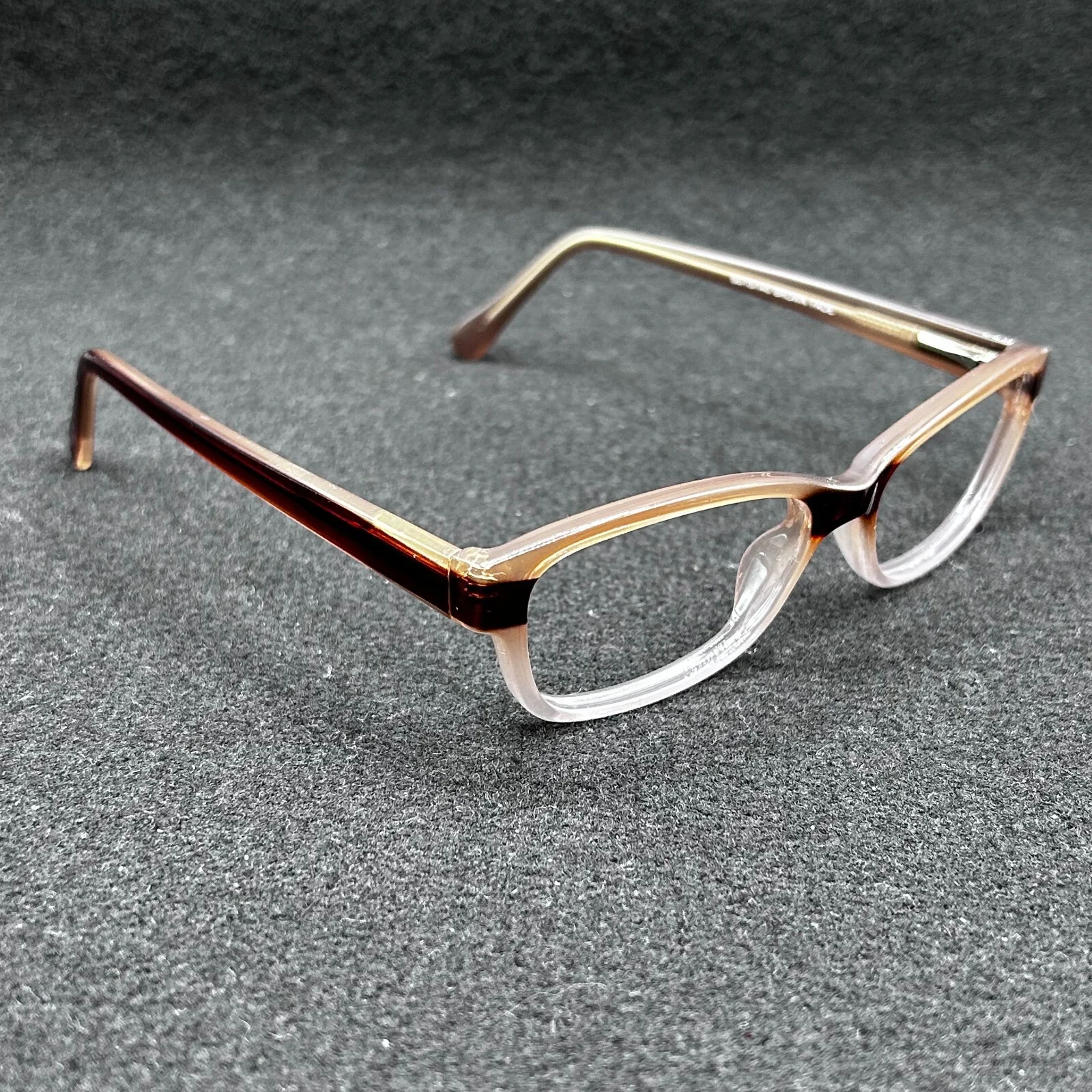 Enhance 3906 Eyeglasses **FRAME ONLY** Brown Fade 50-15-140 EUC 3