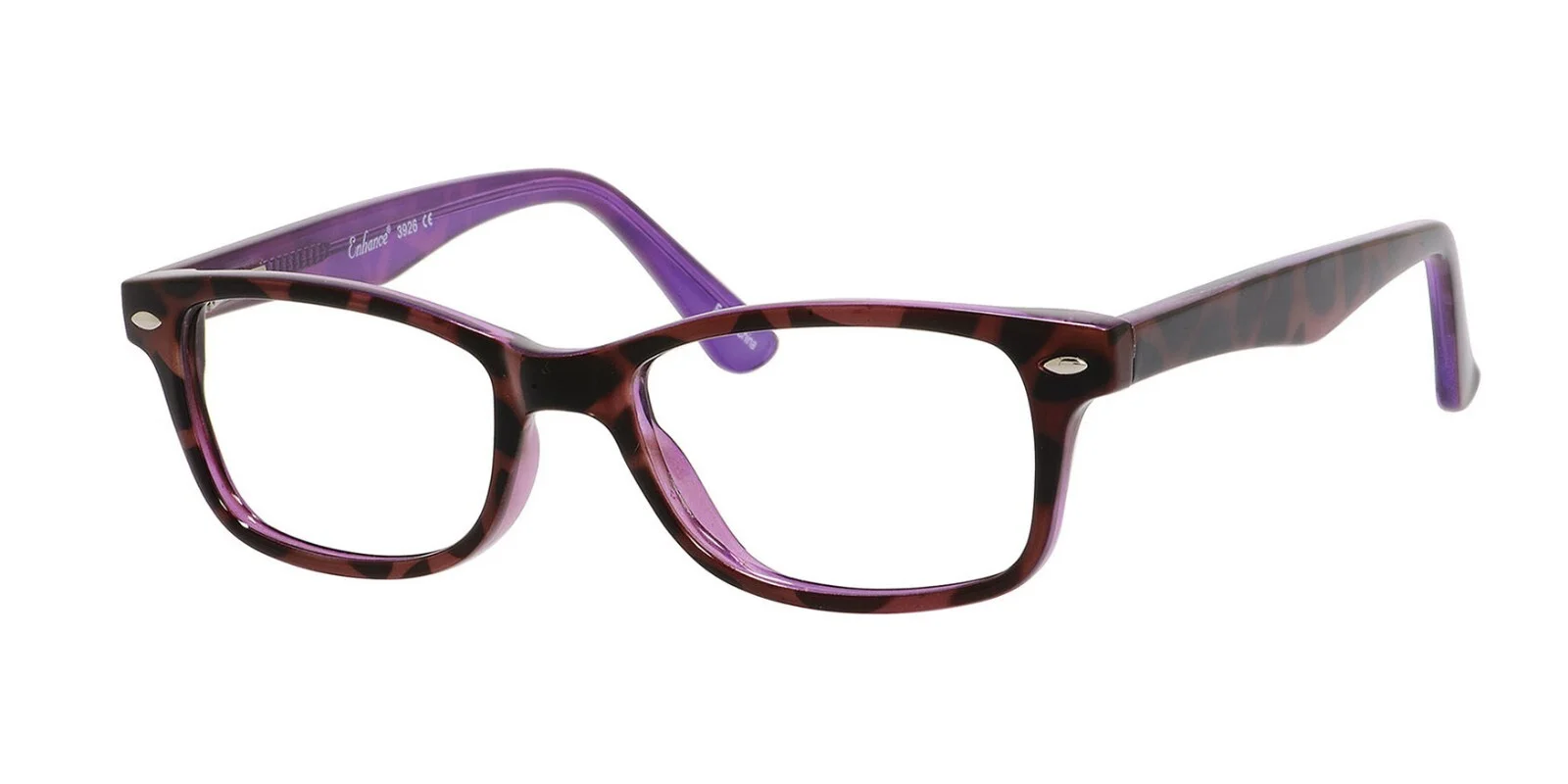 Enhance 3926 Eyeglasses Glasses Frame Tortoise Lavender, Blue Fade 3