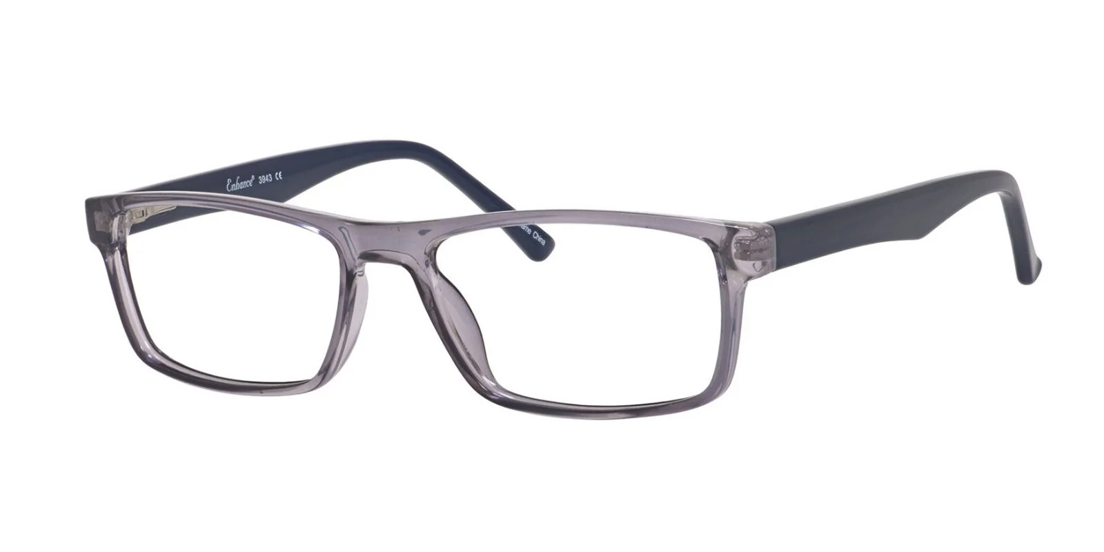 Enhance 3943 Eyeglasses Glasses Frame 56-17-145 Black Fade, Brown 2
