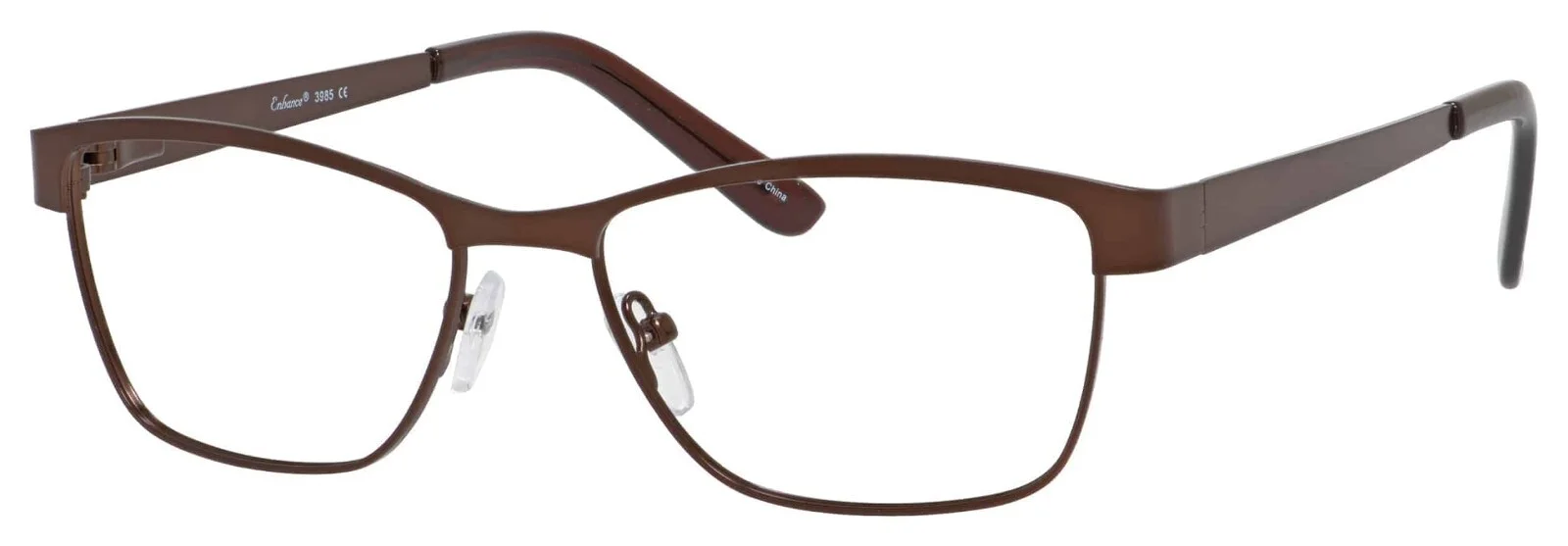 Enhance 3985 Eyeglasses Glasses Frame Satin Fuchsia, Satin Blue 2