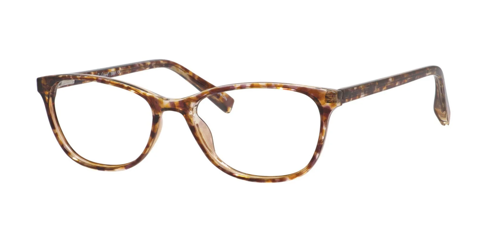 Enhance 3991 Eyeglasses Glasses Frame 54-17-145 Blue Amber