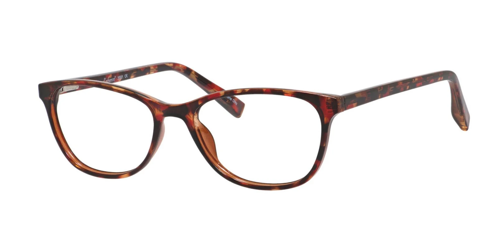 Enhance 3991 Eyeglasses Glasses Frame 54-17-145 Blue Amber 4