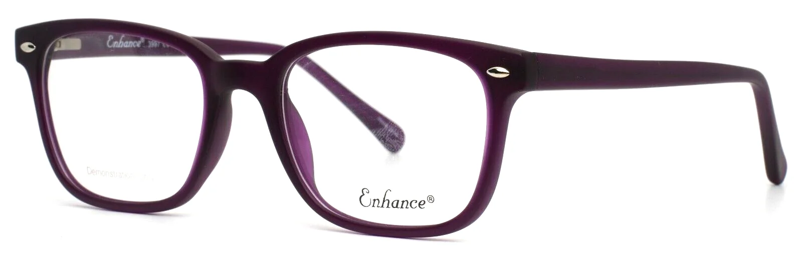 ENHANCE 3997 Matte Purple Womens Square Full Rim Eyeglasses 52-19-145 B:39