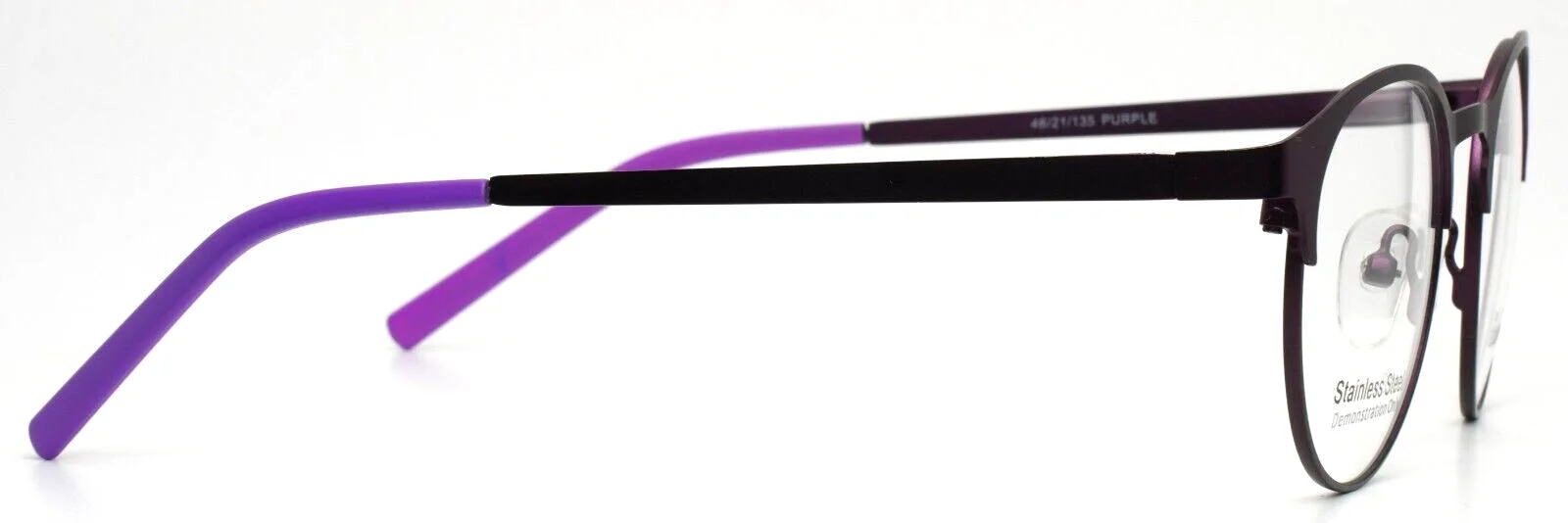 ENHANCE 4093 Purple Womens Round Full Rim Eyeglasses 46-21-135 B:41 4