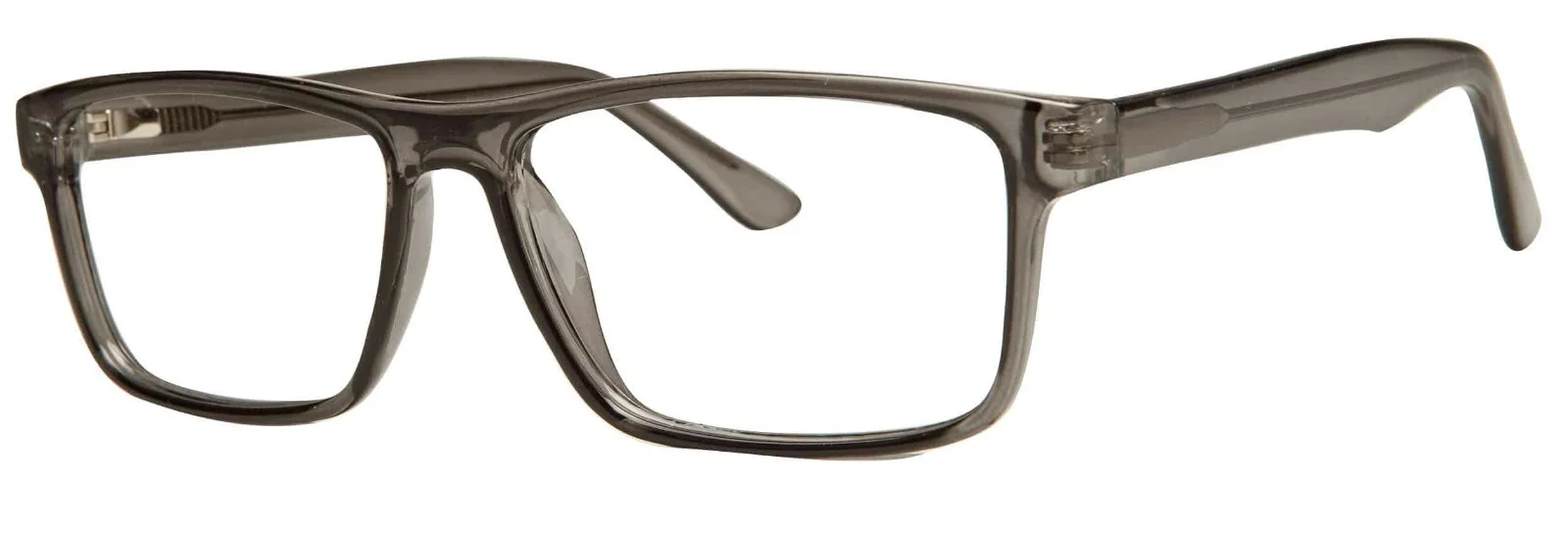 Enhance 4313 Eyeglasses Glasses Frame 60-17-155 Black, Gray Smoke