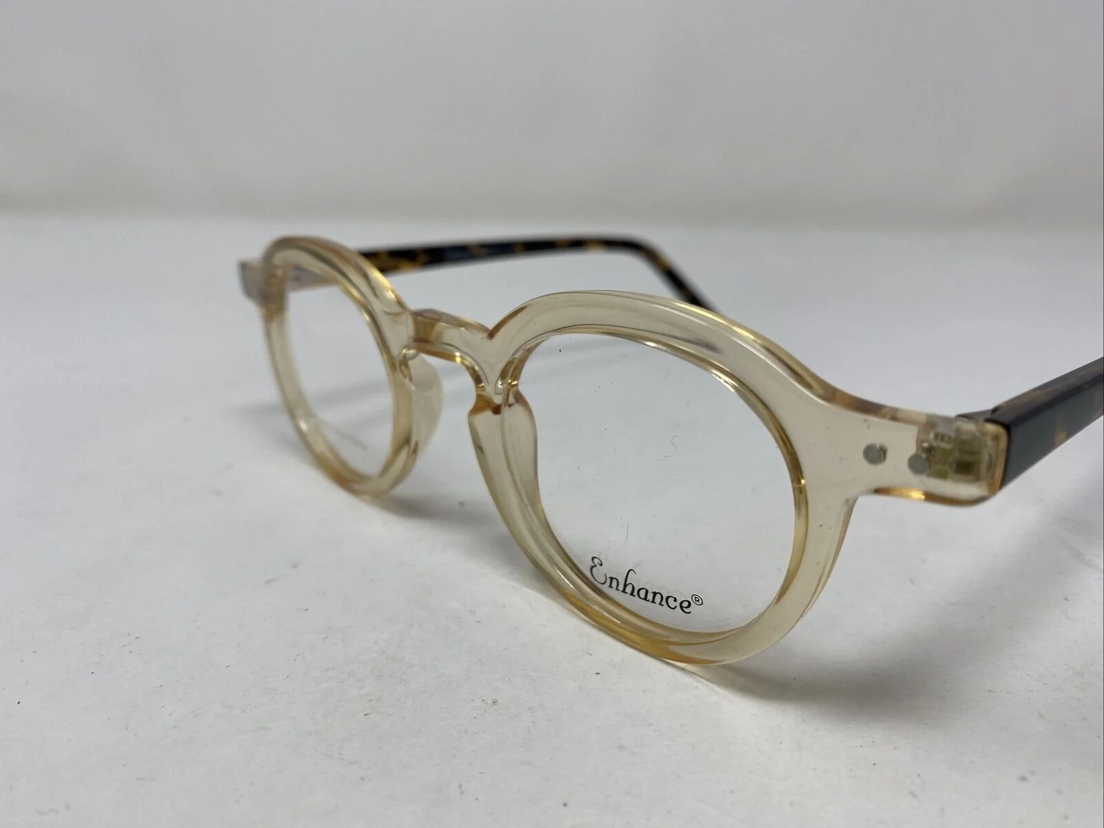 ENHANCE Glasses FRAMES 42-22-145 Amber/Tortoise Full Rim JC81 - Vintage CLASSIC! 2