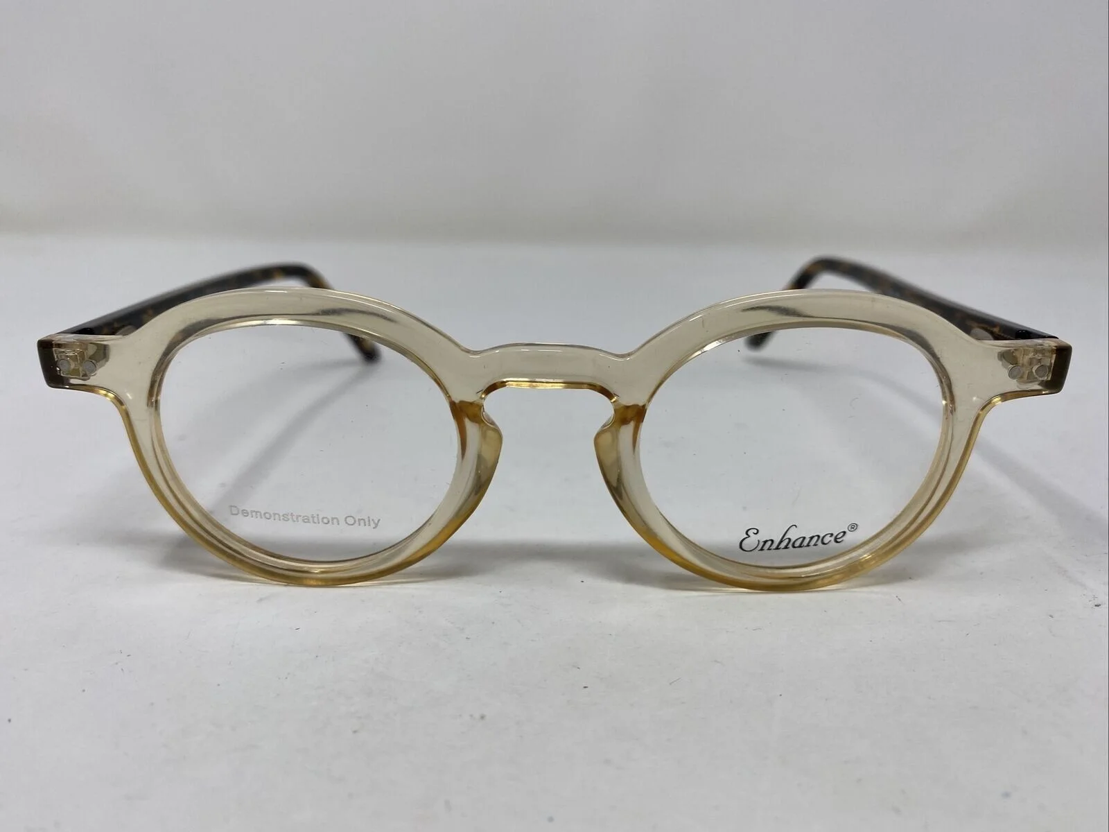 ENHANCE Glasses FRAMES 42-22-145 Amber/Tortoise Full Rim JC81 - Vintage CLASSIC! 3