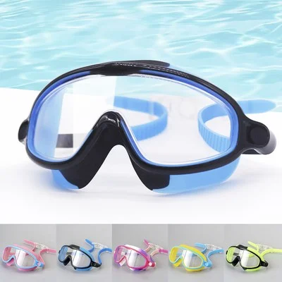 Ergonomic Cartoon Waterproof Swim Goggles Clear Vision Odorless Eyeglasses baKpT