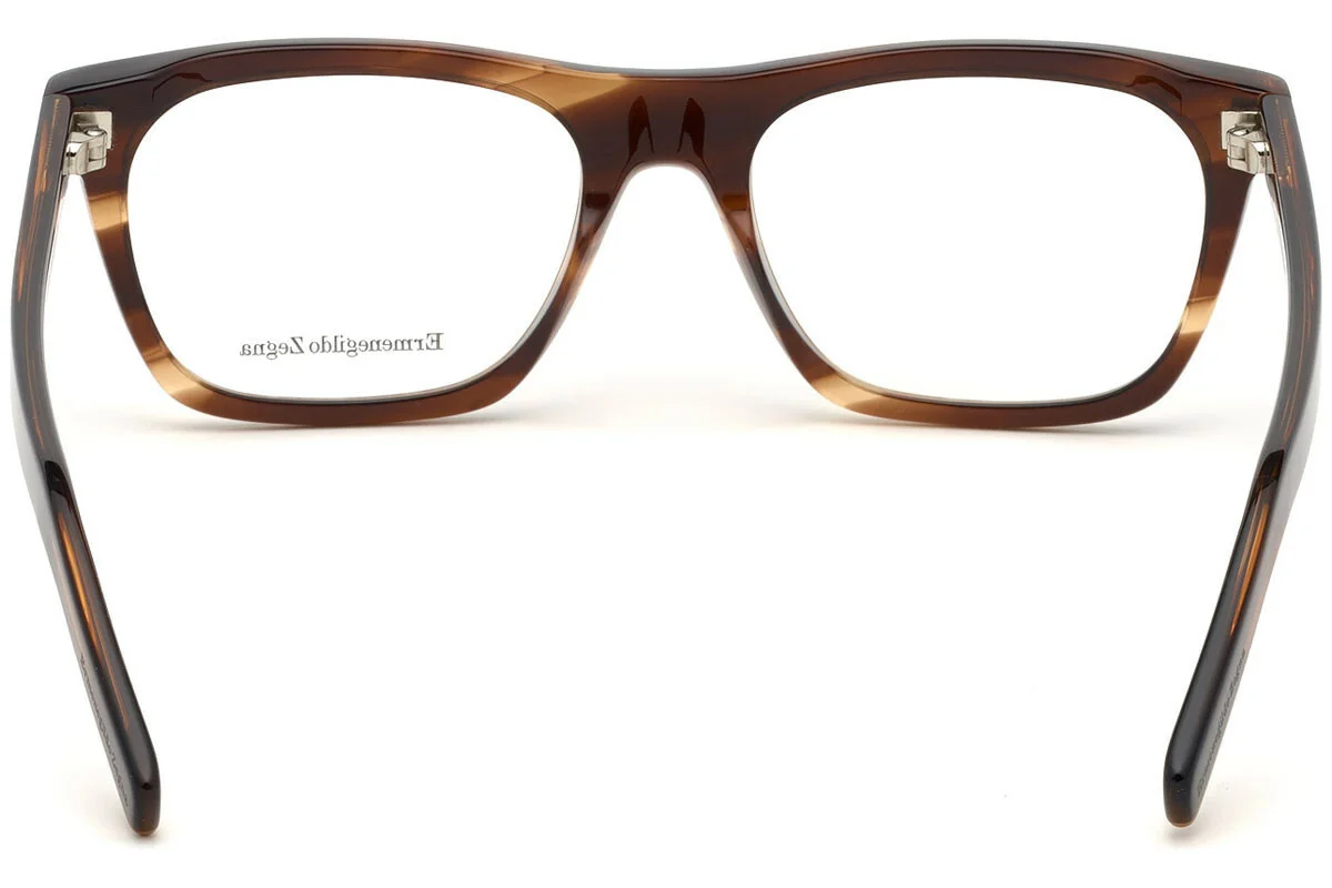 Ermenegildo Zegna EZ 5136-F Tortoise 052 Asian Fit Plastic Eyeglasses 55-18-145 2